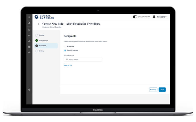 Email Alerts to Travelers - Recipients-1