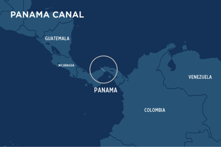 panama canal chokepoint map