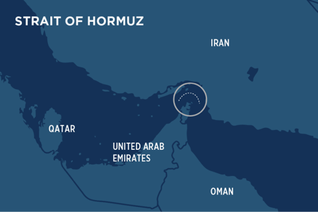 strait of hormuz chokepoint map