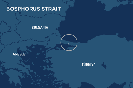 bosphorus strait chokepoint map