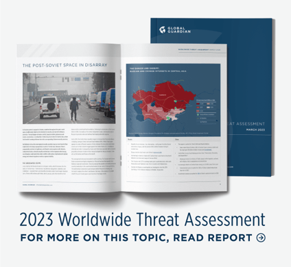 Global Guardian's Worldwide Threat Assessment details the geopolitical risks in Central Asia.