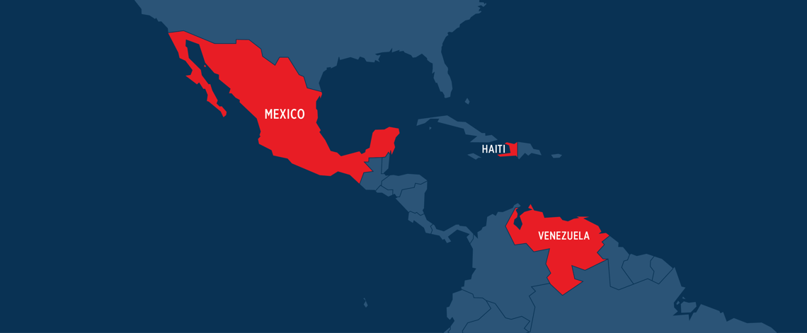 países más peligrosos del mundo Haití, México y Venezuela se posicionan entre los países más peligrosos del mundo para viajeros según informe internacional GG_AMÉRICAS 2