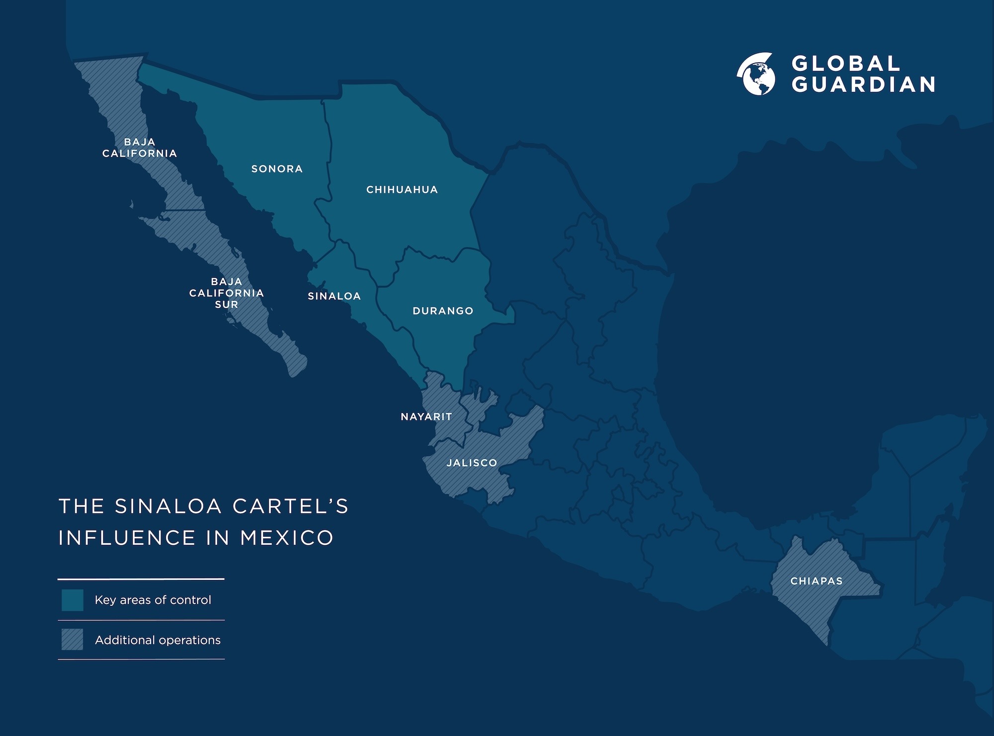 map of sinaloa cartel influence across mexico 2024