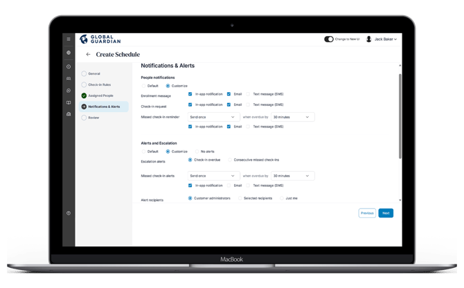 HALO - Check-In Schedules - Create Schedule - Notifications & Alerts-1
