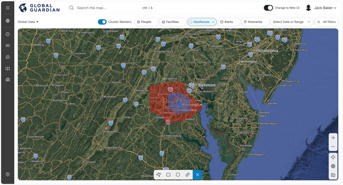 HALO - Geofences - Map View