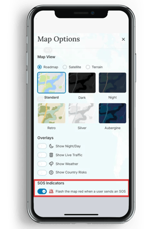 HALO - Map Options - SOS Indicators