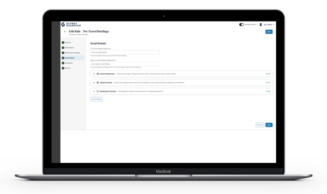 HALO - Platform Notifications - Pre-Travel Briefings - Email Details-1