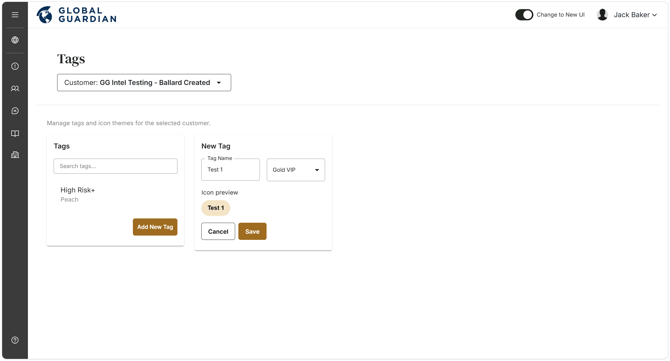 HALO - Tags - Create a Tag