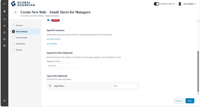 HALO - Tags - Manager Notifications
