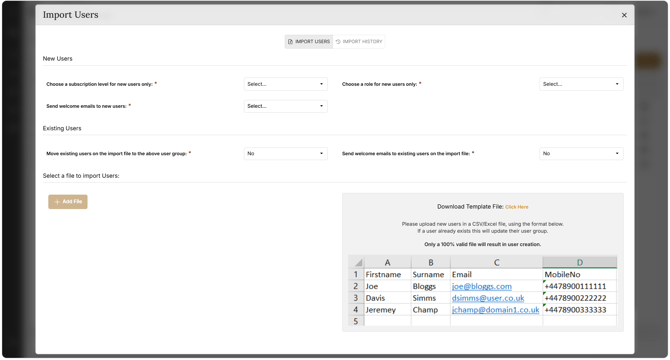 HALO - User Groups - Import Users