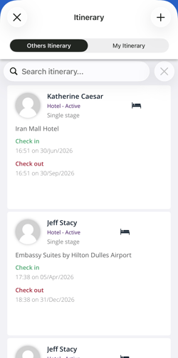 HALO - iOS - Itineraries