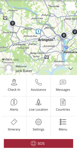 HALO App iOS Main Screen