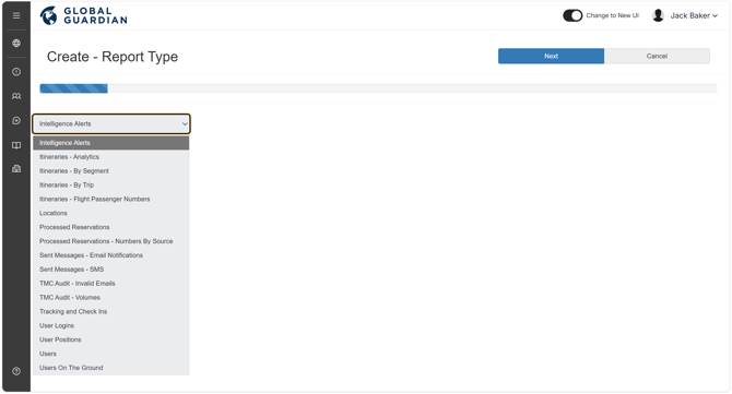 Reports - Create Report