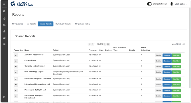 Reports - Shared Reports