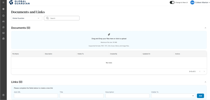 Uploading a Document