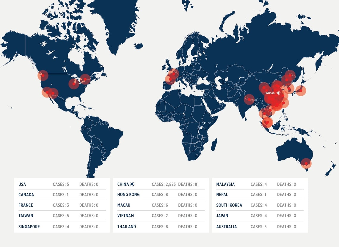 coronavirus map