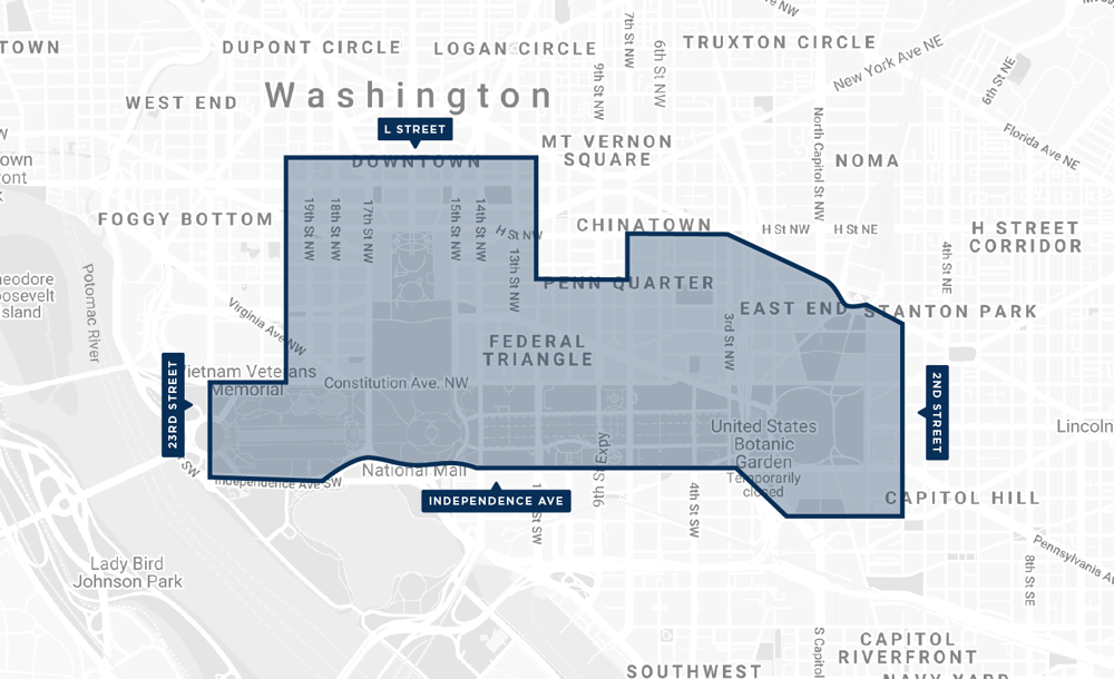 nat mall inauguration map