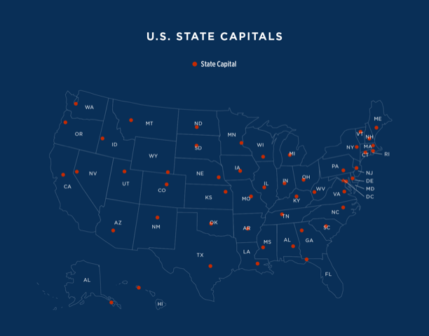 us state capitals